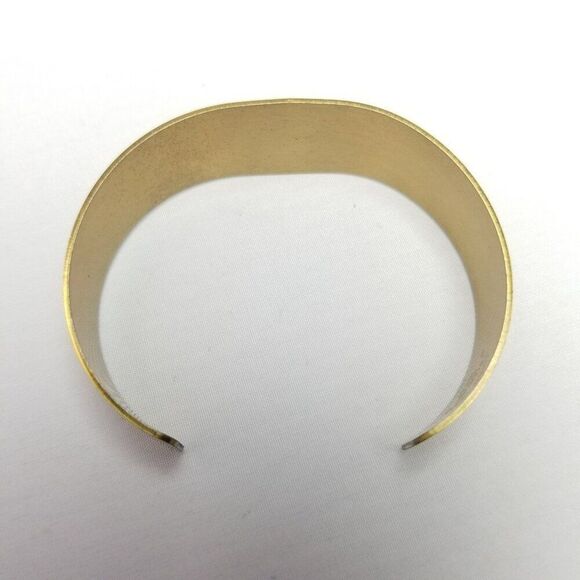 Vintage Lillian Vernon Sterling Silver Inlay 1976 Cuff Bangle Bracelet, Estate - Picture 3 of 7